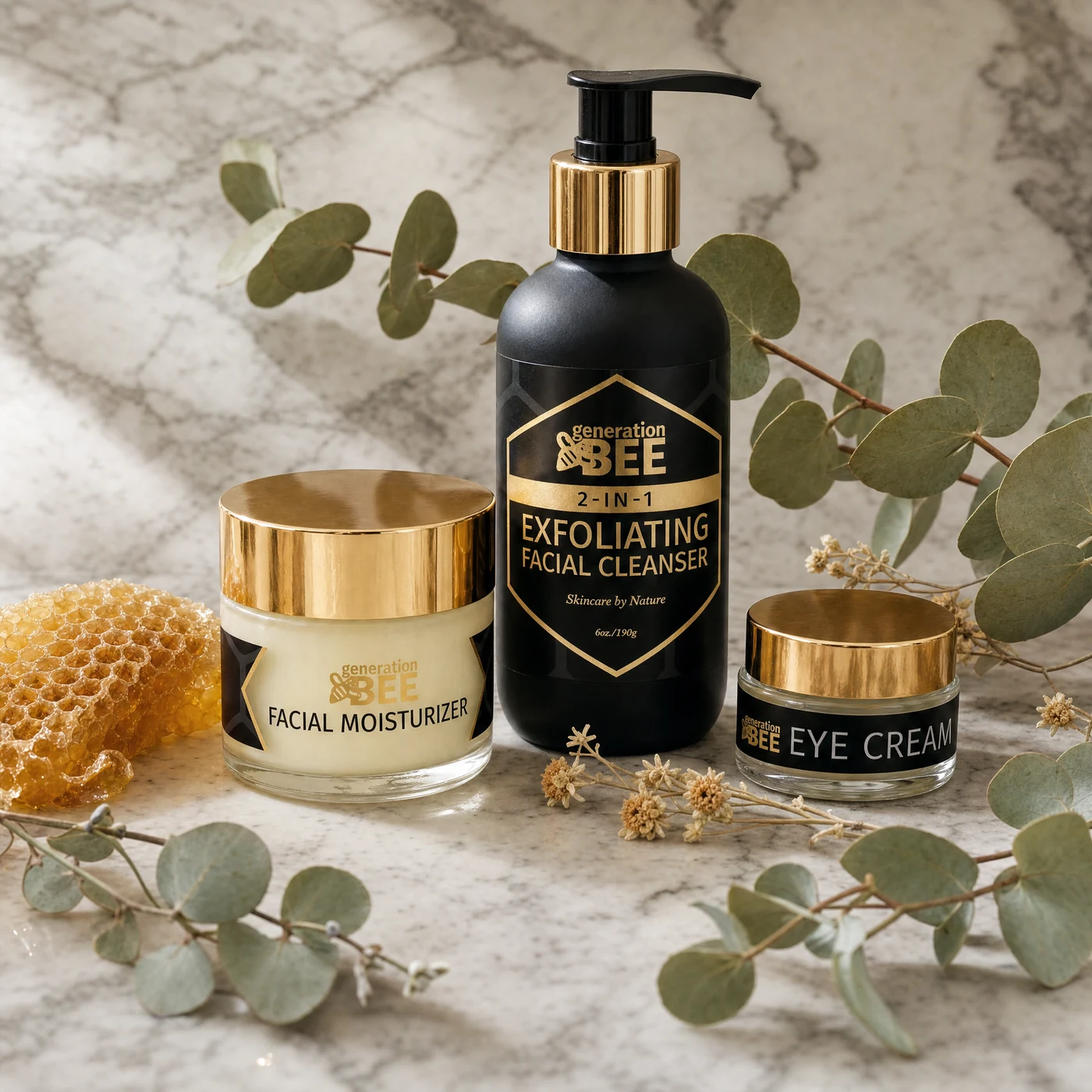Bee-Powered Skincare Routine (3-Step)