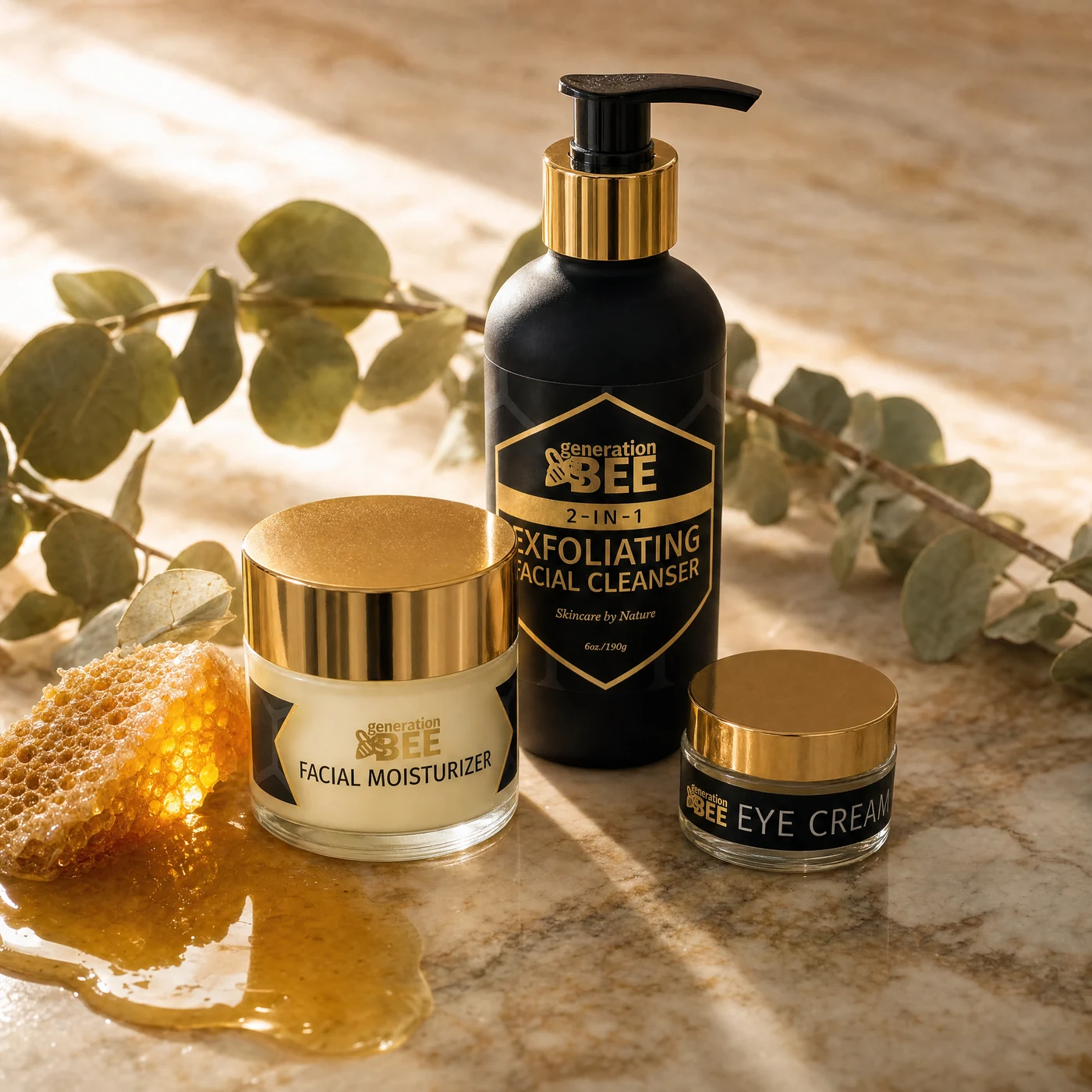 Bee-Powered Skincare Routine (3-Step)