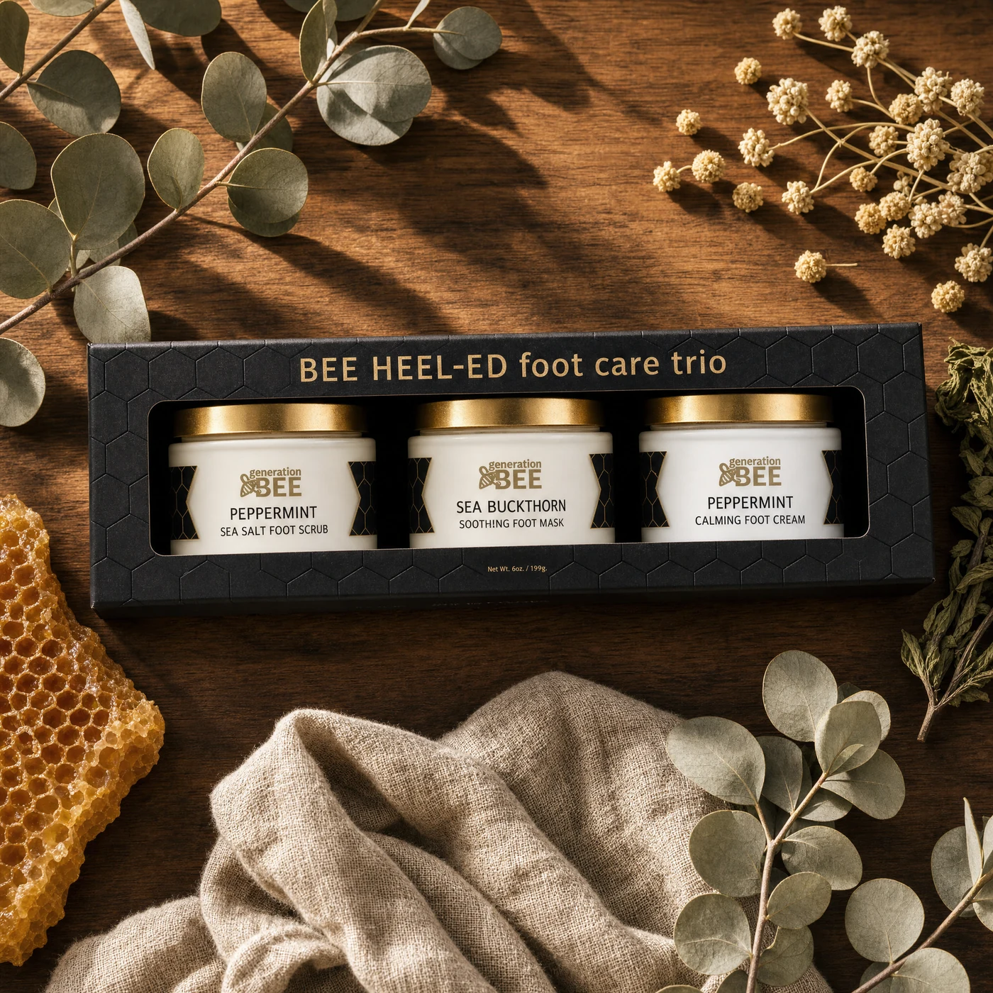 Bee Heel-ed Foot Care Trio