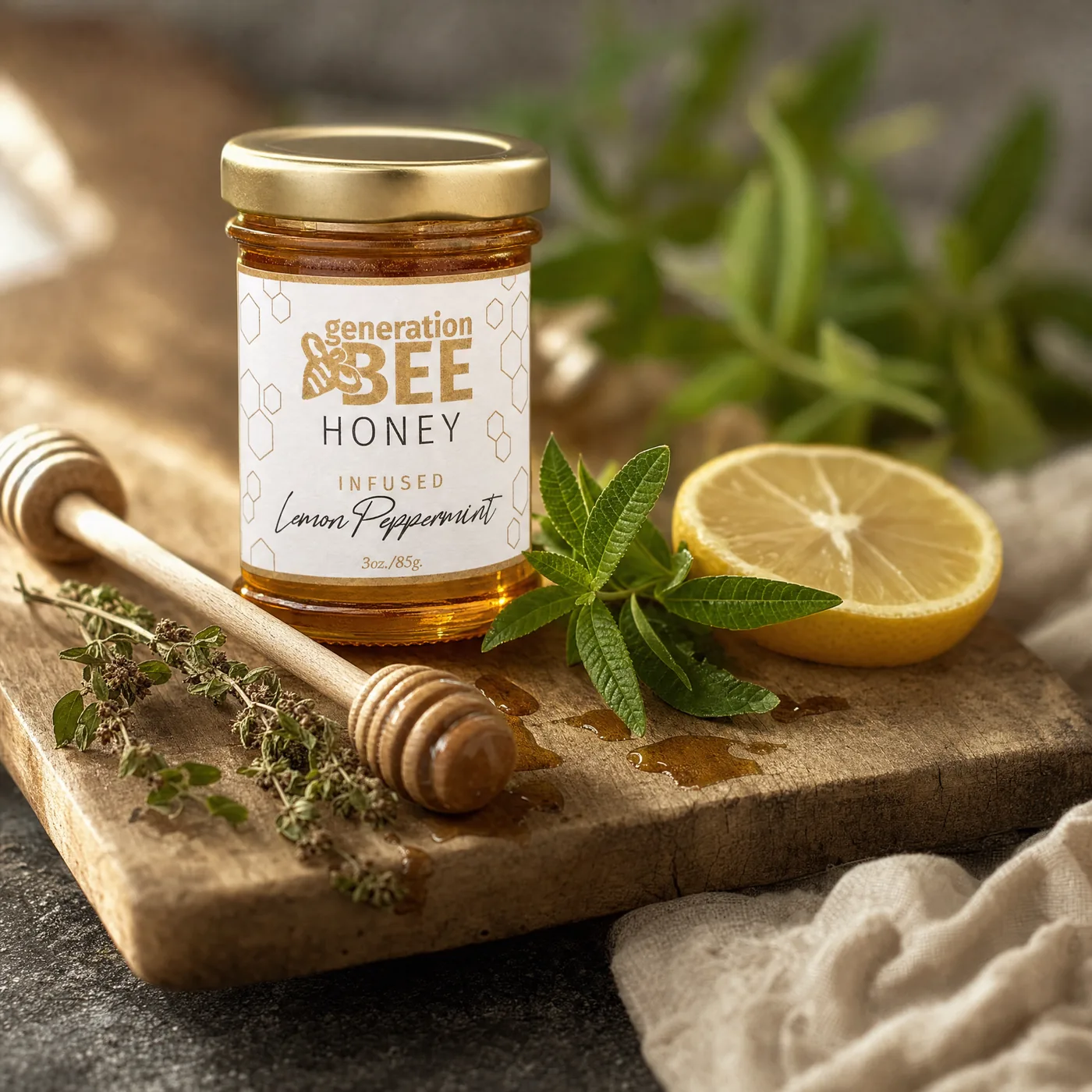 Lemon Peppermint Honey 3 oz