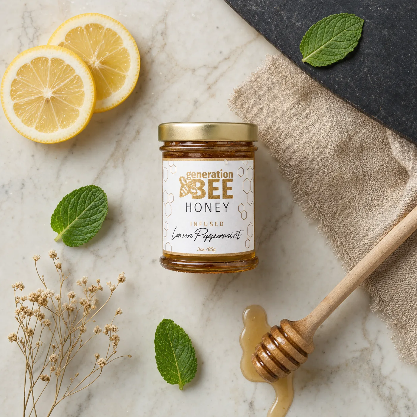 Lemon Peppermint Honey 3 oz