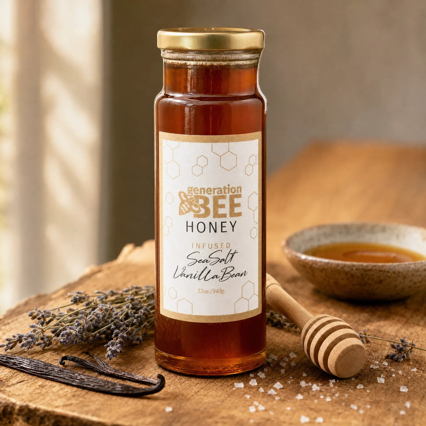 Sea Salt Vanilla Bean Honey 12 oz